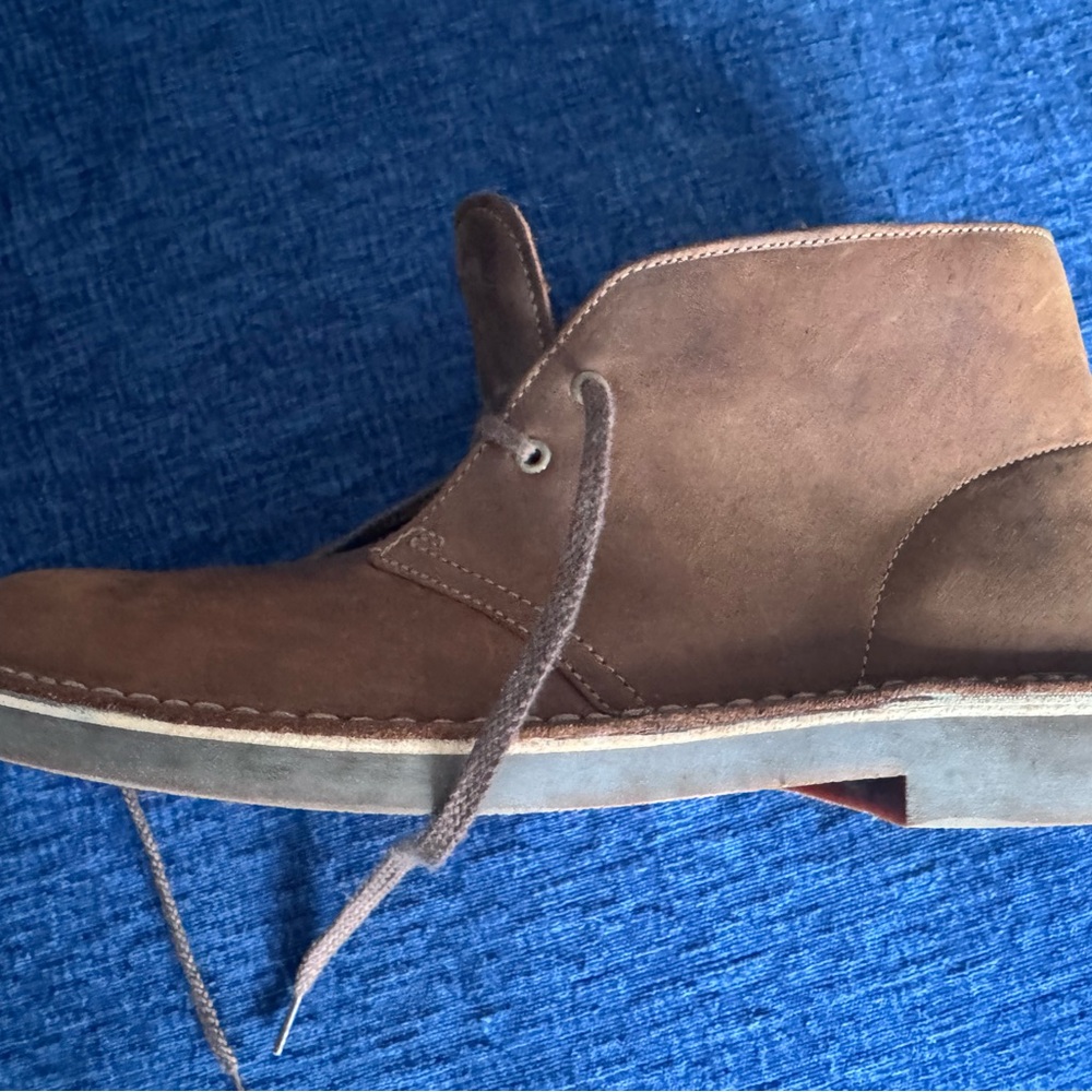 Clarks Brown Chukka Boots with Suede Finish